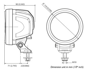 ABL 700 LED850 Dimensions