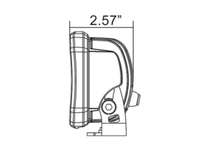 Duralux 4 LED Worklight line drawing