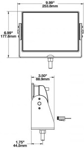 Speaker A523 XL Series LED Scene Light Dimensions