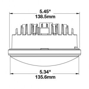 JW Speaker 8631 LED Headlight line drawing