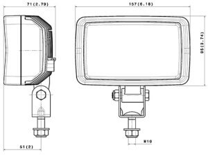 ABL 1100 LED2000 Compact line drawing