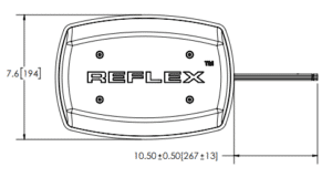 ECCO 5550 Series Reflex LED Microbar line drawing