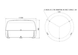 Vignal ATLAS LED Beacon line drawing