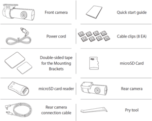 BlackVue DR750S-2CH Dashcam components