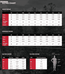 Sizing Chart