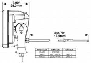 J.W. Speaker Model 526 Dual White Anti-Glare LED Work Light