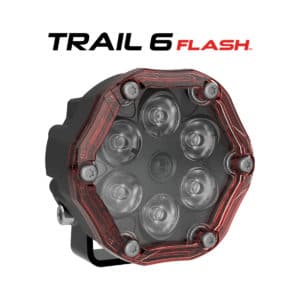 J.W. Speaker Model Trail 6 Round LED Off Road Lights - Flash