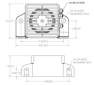 ECCO DS232 line drawing