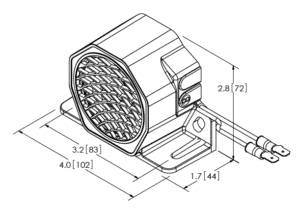 ECCO CT530-2LDW, FH575, FH577, DT500, DT500FP-LWC, DF532 line drawing