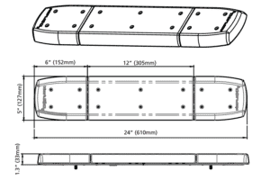 ECCO 11 Series RefleXL Narrow LED Lightbar