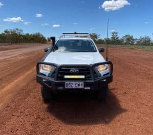 Vision X Shocker X2 Dual Row Light Bar Series on a mining light vehicle