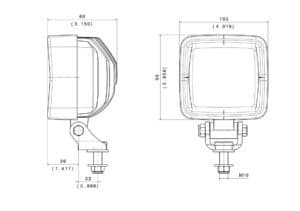 ABL SHD 3000 Heavy Duty LED Work Light line drawing